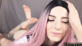 Cute Blowjob from Stepsister POV Amateur Teen Reislin
