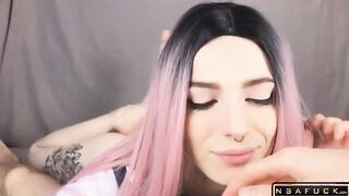 Cute Blowjob from Stepsister POV Amateur Teen Reislin