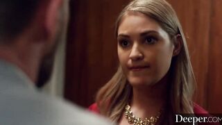 Deeper. Amazingly sexy gold digger is seduced by boyfriend's dad