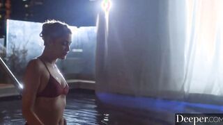 Deeper. Amazingly sexy gold digger is seduced by boyfriend's dad