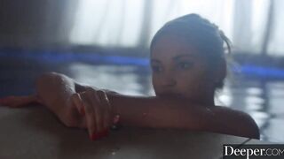 Deeper. Amazingly sexy gold digger is seduced by boyfriend's dad