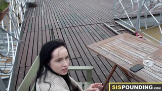 Cute stepsis Juicy Leyla doggystyle and missionary banged