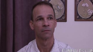 Rodney Steele enjoys swallowing Brogan Reed after massage