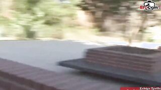 Blonde 18 picked up by an inked dyke twat with mouth for
