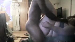Spying on my fat mom with her black hunk