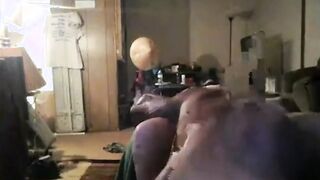 Spying on my fat mom with her black hunk
