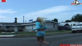 Skinny blonde 19 yo Year Older with tiny tits picked up for sex