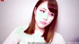 Shy pussy with mouth Yuri is so cute putting on her old school uniform for fucking