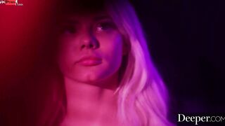 Deeper. Twinlike Blondes Riley & Elsa have intense 3 way