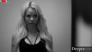 Deeper. Twinlike Blondes Riley & Elsa have intense 3 way