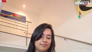 CARNE DEL MERCADO - Oiled Butt Latina Camila Marin Spreads Her Legs For Gigantic Dick - MAMACITAZ