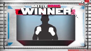 Slim tattooed blonde with small titted fucks in a boxingring