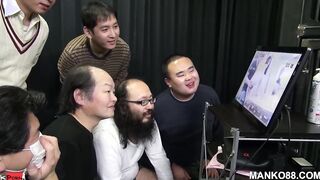 chinese gangbanged but she can’t see who’s fucking her