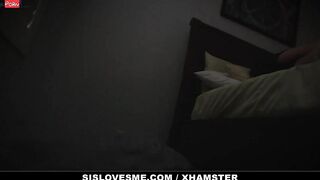 Cute 19 Yo Maya Wolfe Takes Care Of Stepbro's Morning Wood