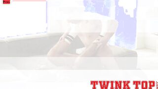 TwinkTop - Small hung jock learns to top on muscle coach’s tight hole