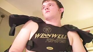 Horny USA twink gets stiff and wanks his lovely big dick for you