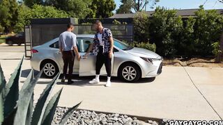 Chris and AJ alternately stuffed their holes and banged