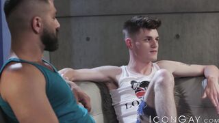 Adam Ramzi and Jake Nicola analpounding younger guy rough