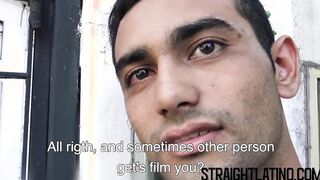 Straight Latino guy barebacked and facialized for money