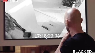 BLACKED Hubby has a double big black dick surprise for hotwife