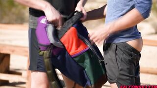 Alexander and Tristan fucked outdoor