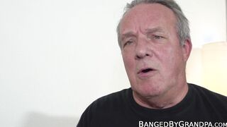 Deviant 18yo Euro pussy filled up with elder cock