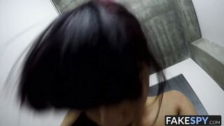 Cute slut undresses and spreads her legs for hardcore action