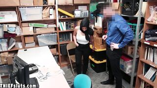 Arab teen in hijab squealing on big dick