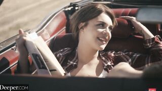 Deeper. Seth & Gabbie Fucked on Car Hood while her bf is away