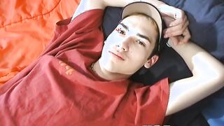 Sexy ass twink gets fucked by two big dick skinny twinks