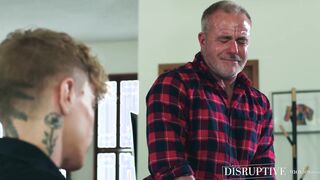 Stepuncle Dale Savage breeds twink Harley Xavier in ass for inheritance