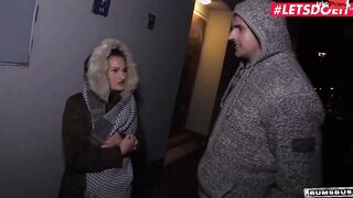 LETSDOEIT - (Holly Banks, Pornfighter Huge John) - Long Boobed Bimbo Picked Up And Boned For Cash