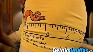 Twinks Brendan and Ryan swap undies and lick and stroke