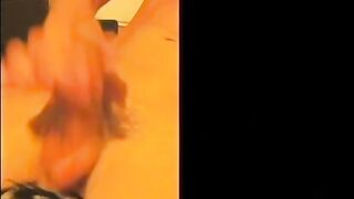 Hot twink with a great body and uncut cock wanking on cam