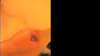 Hot twink with a great body and uncut cock wanking on cam