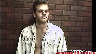 Hot amateur dude Dallas with long hair enjoys in a solo play