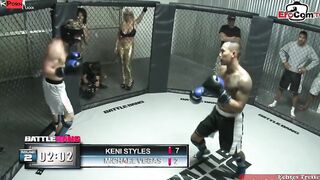 Anal sex with a blonde slut with gigantic breasts and