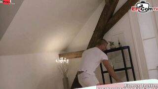 German blonde 19 Year Old seduced during a beauty sexual Rubs