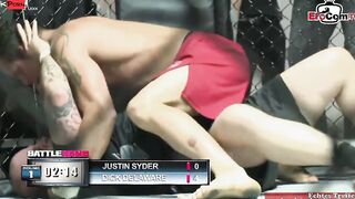 Slim turkish dark haired 19 year old yo fucks into a boxing ring