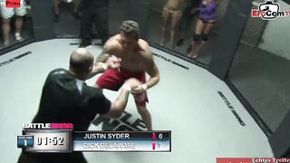 Slim turkish dark haired 19 year old yo fucks into a boxing ring