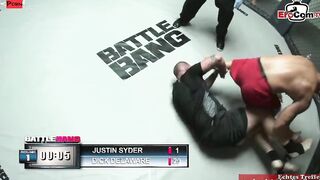 Slim turkish dark haired 19 year old yo fucks into a boxing ring