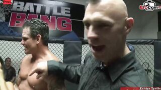 Slim turkish dark haired 19 year old yo fucks into a boxing ring