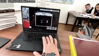 I SHOWED A STUDENT HOW TO FUCK WELL!