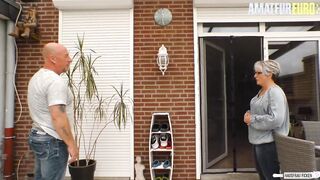 HAUSFRAU FICKEN - Turned On Fiance Brigitte T. Fucks With Neighbor