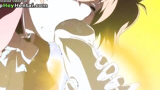 Lovely busty girl having intense sex