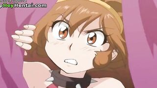 Lovely busty girl having intense sex
