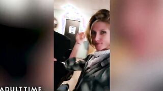 ADULT TIME - Huge Titties Blonde Poly Ex-Wifey Ventures off to Fucked Perky Tit Lesbian Friend