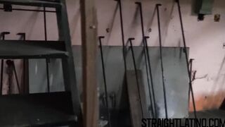 Young straight Latino sucks a big dick and barebacked in POV