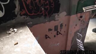 Young straight Latino sucks a big dick and barebacked in POV