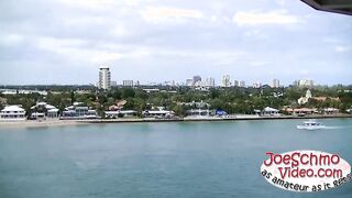 Uncut Brian up for some risky dick sucking while at sea